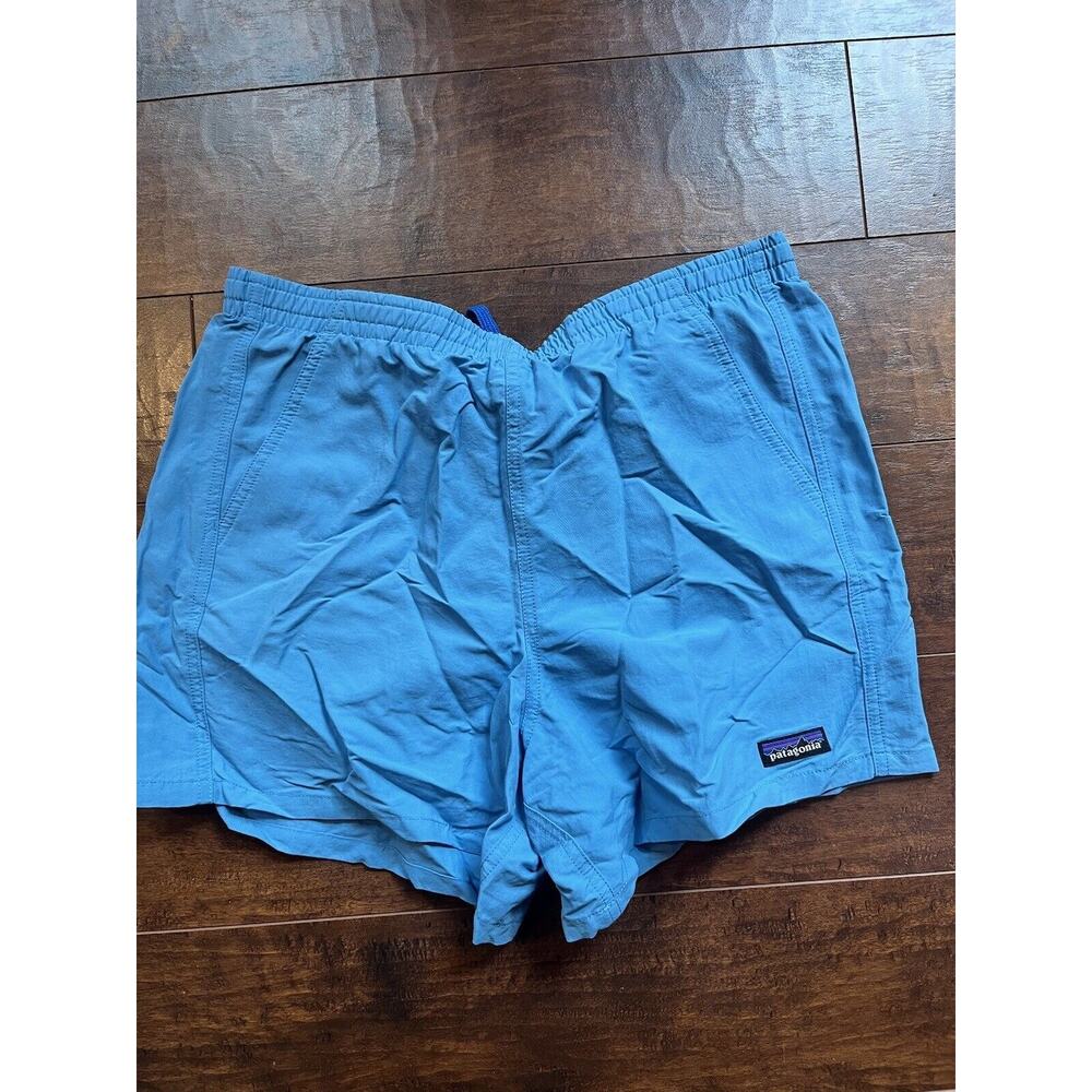 Patagonia Womens Blue Baggie 4.5in Swim Board Short Size M